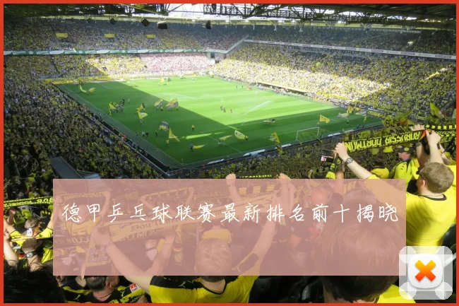 德甲乒乓球联赛最新排名前十揭晓